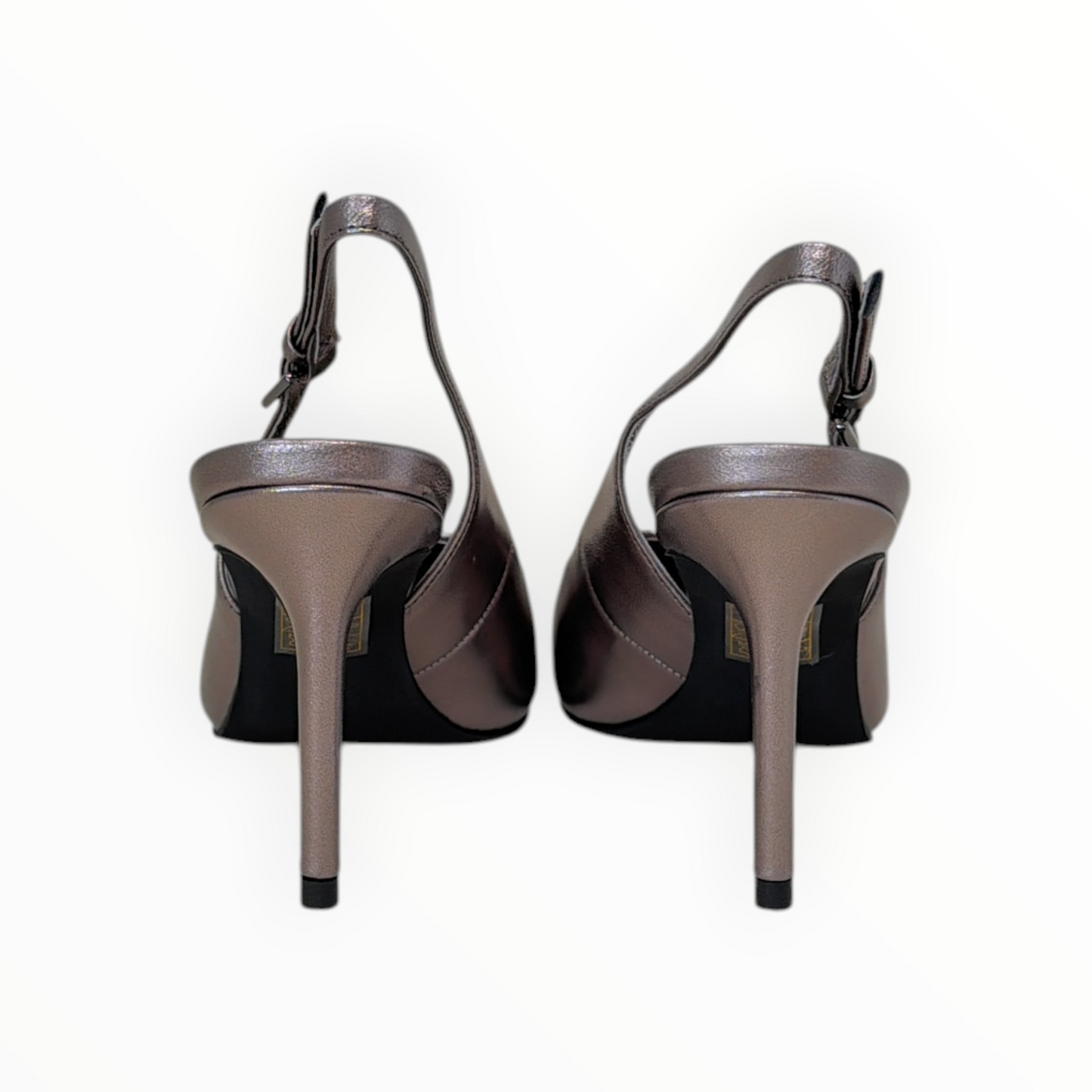 BUCKLES New York | NIKKI SLING | PEWTER LEATHER