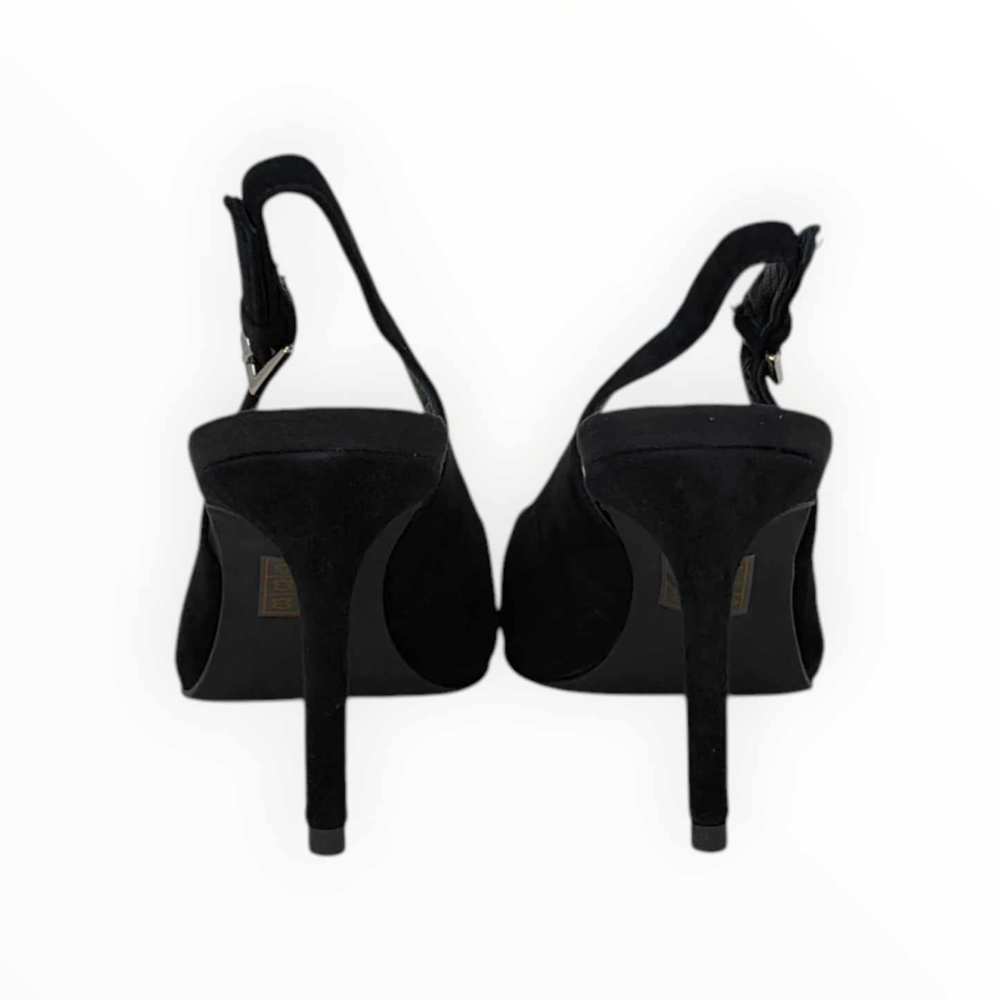 BUCKLES New York | NIKKI SLING | BLACK SUEDE