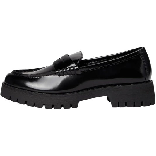 STEVE MADDEN | LANG | BLACK LEATHER