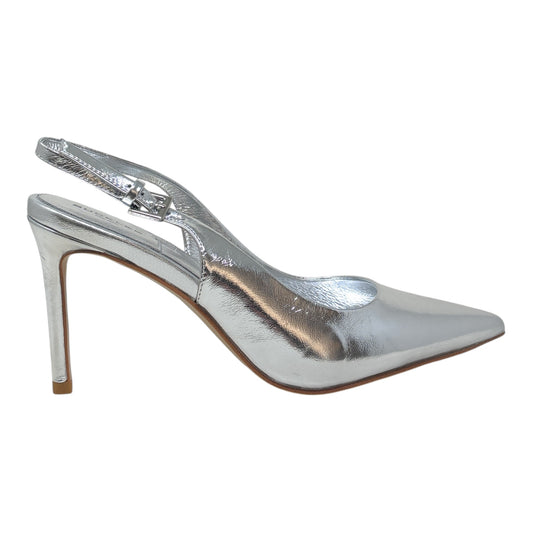 BUCKLES New York | NIKKI SLING | SILVER LEATHER