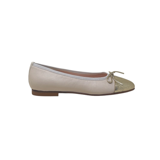 BUCKLES New York | ELIZABETH | CREAM LEATHER/GOLD TIP