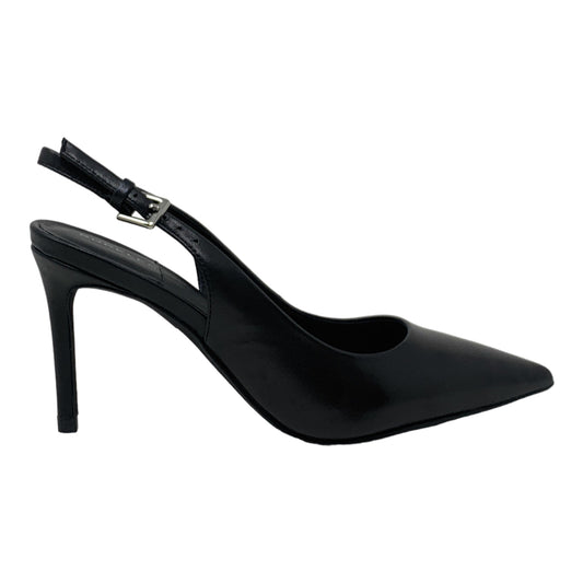 BUCKLES New York | NIKKI SLING | BLACK LEATHER