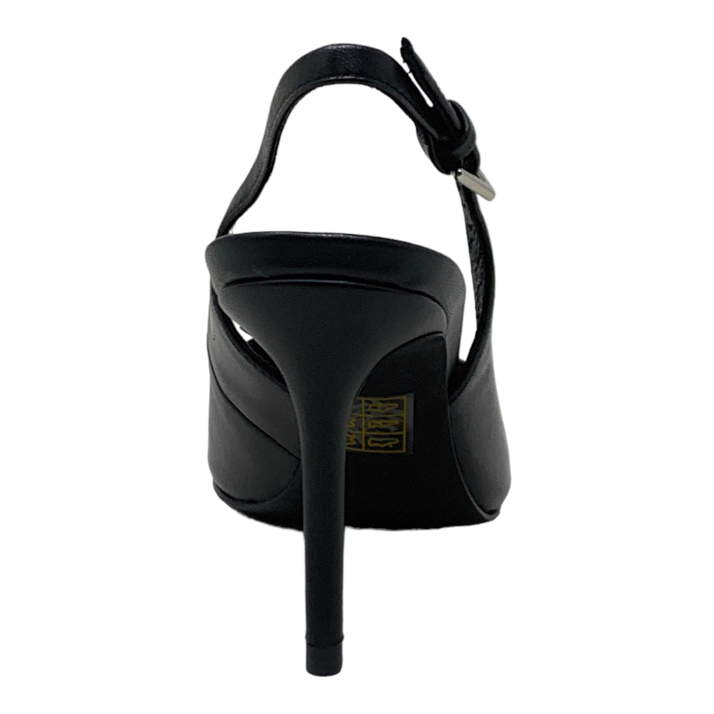 BUCKLES New York | NIKKI SLING | BLACK LEATHER