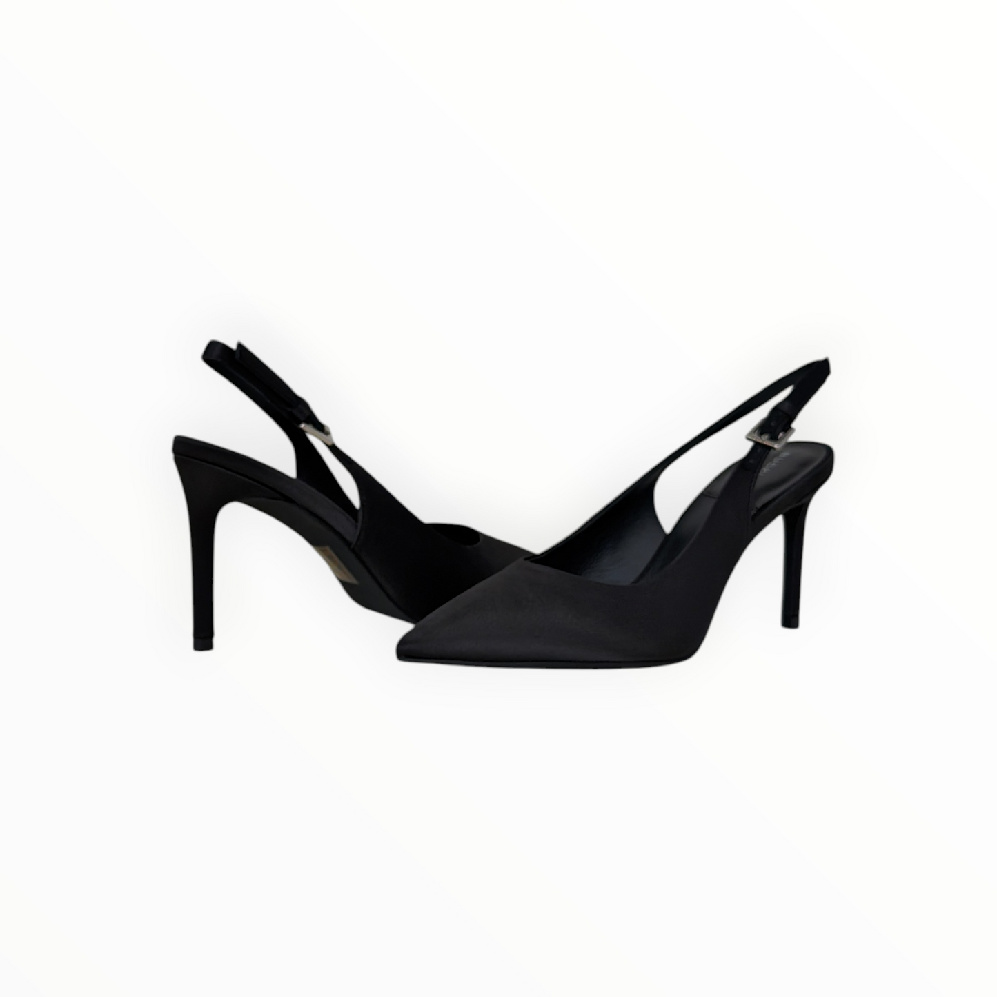 BUCKLES New York | NIKKI SLING | BLACK SATIN