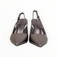 BUCKLES New York | NIKKI SLING | PEWTER LEATHER