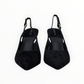 BUCKLES New York | NIKKI SLING | BLACK SUEDE