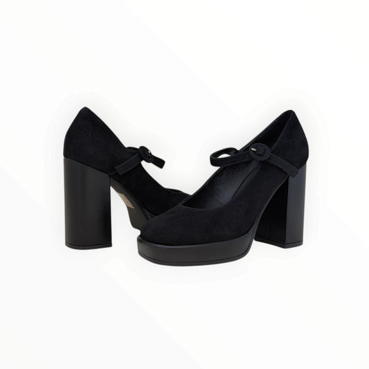 JEFFREY CAMPBELL | ANN | BLACK SUEDE