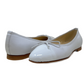 BUCKLES New York | ELIZABETH | WHITE LEATHER/ PATENT TIP