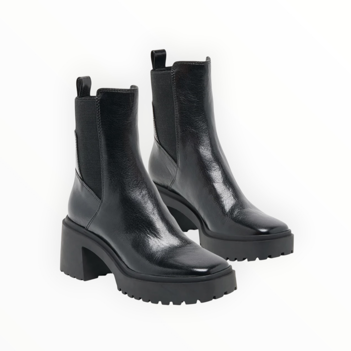 DOLCE VITA | GRIZ | BLACK LEATHER