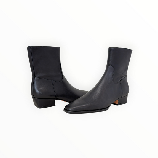 STEVE MADDEN | DORE | BLACK LEATHER