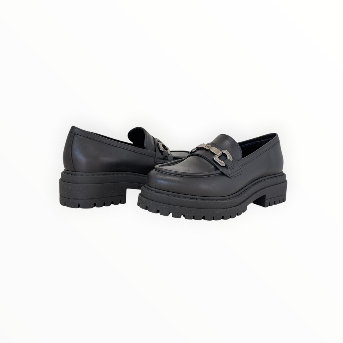 NERO GIARDINI | BUCKLE | BLACK LEATHER