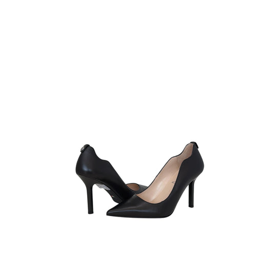 NERO GIARDINI | SCALLOP | BLACK LEATHER