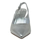 BUCKLES New York | NIKKI SLING | SILVER LEATHER