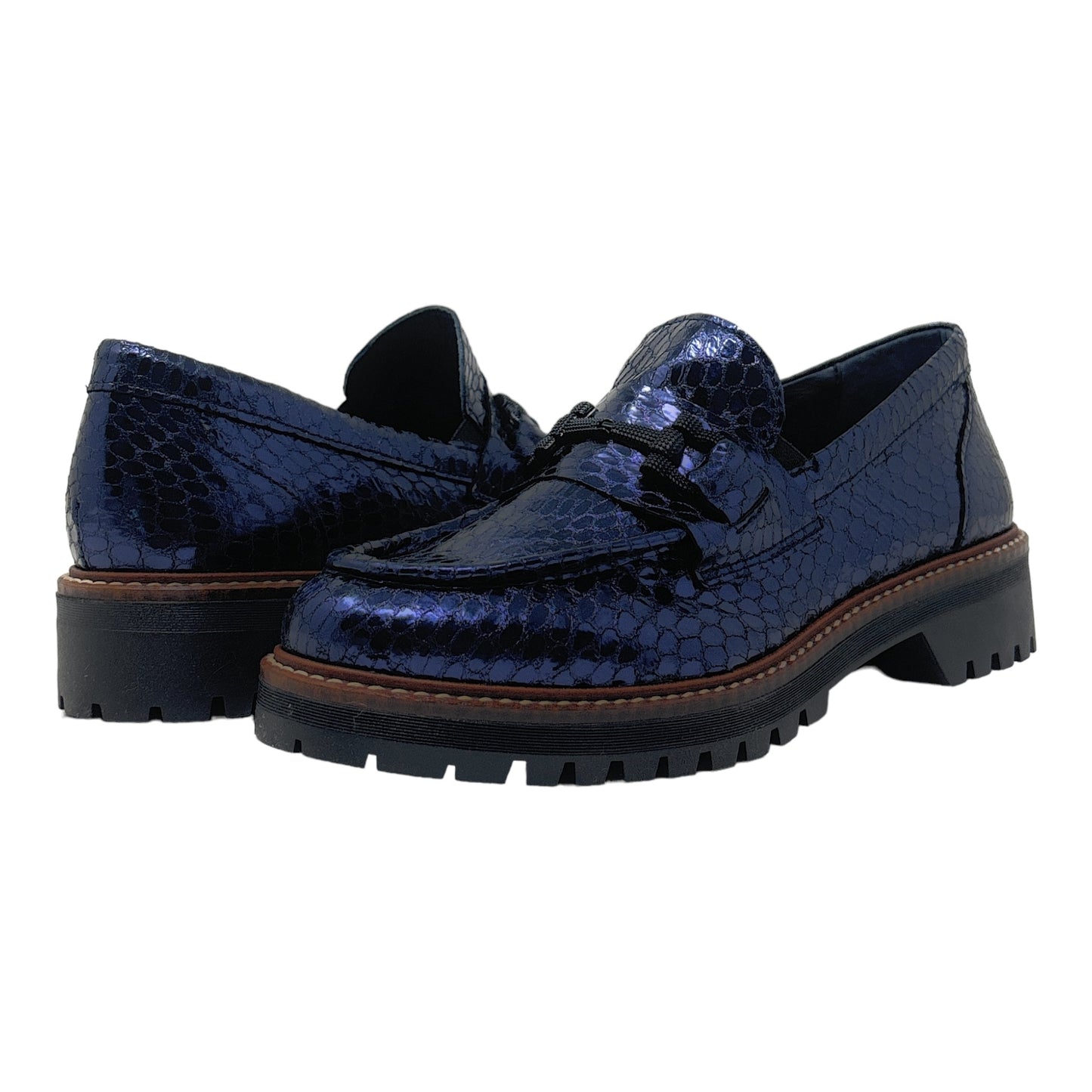 ERIC MICHAEL | SANIBEL | NAVY TEXTURED LEATHER