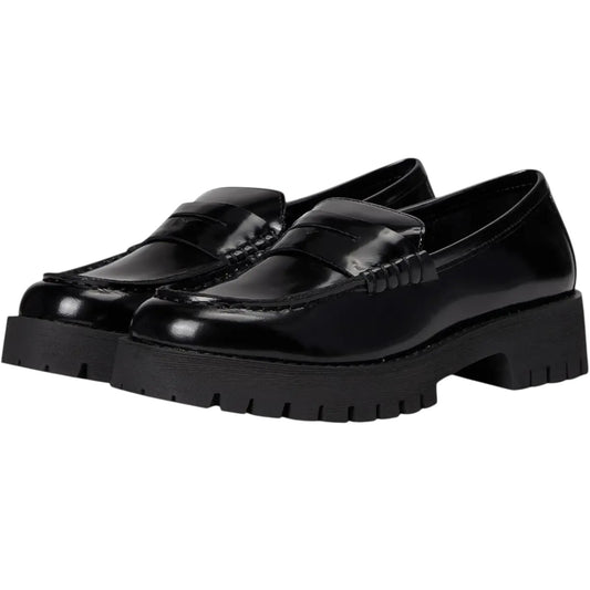 STEVE MADDEN | LANG | BLACK LEATHER