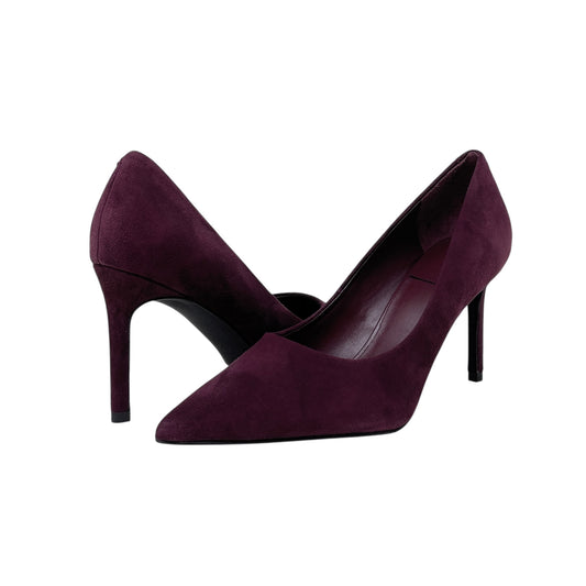 BUCKLES New York | NIKKI | BURGUNDY SUEDE