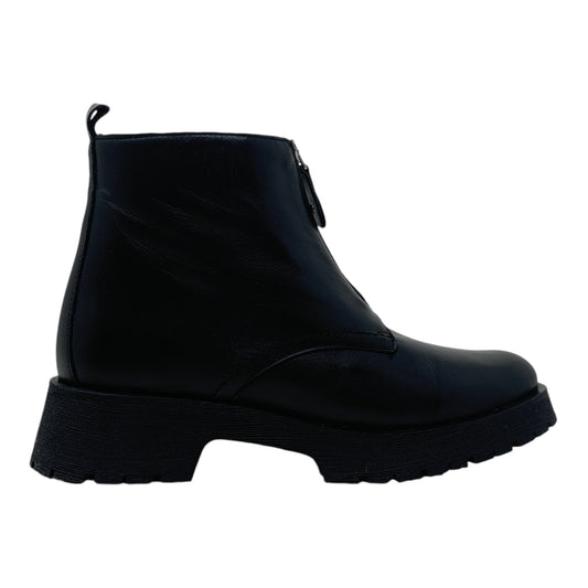 MENINA STEP | TZIPPY | BLACK LEATHER