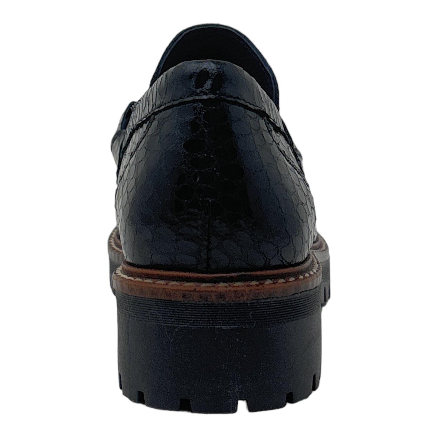 ERIC MICHAEL | SANIBEL | BLACK TEXTURED LEATHER