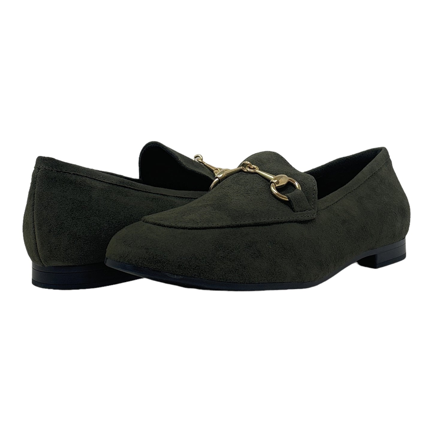 MENINA STEP | LOAF | OLIVE GREEN SUEDE