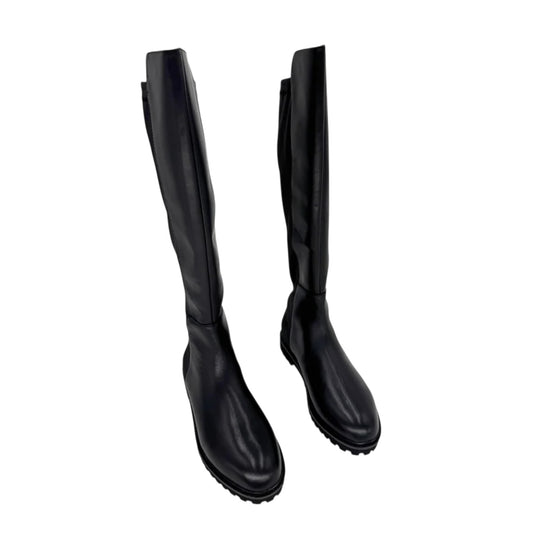 AMIE RAFA | SUSAN | BLACK LEATHER/FABRIC