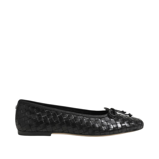 SAM EDELMAN | RUTH | BLACK WOVEN LEATHER