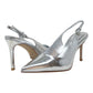 BUCKLES New York | NIKKI SLING | SILVER LEATHER