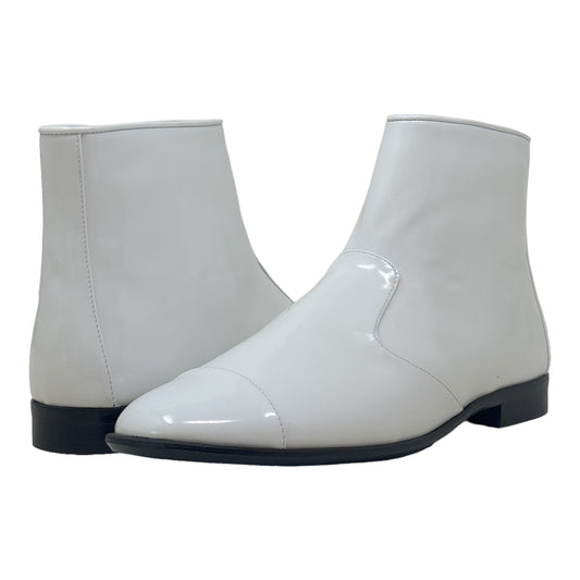 JEFFREY CAMPBELL | GRETA | WHITE PATENT LEATHER