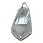 BUCKLES New York | NIKKI SLING | SILVER LEATHER