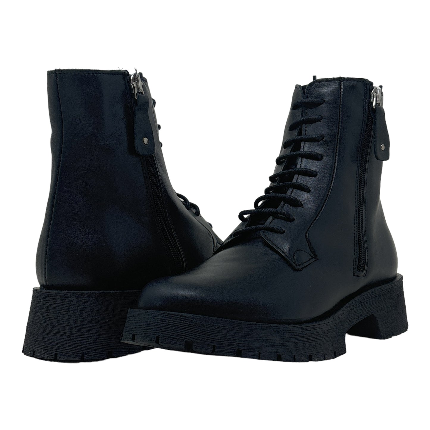 MENINA STEP | COMBIE | BLACK LEATHER